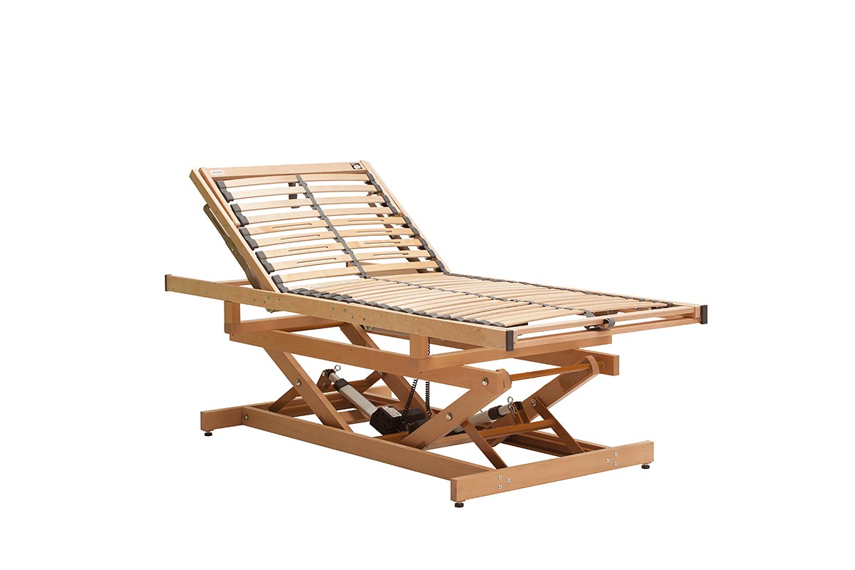 Bett-Liftsystem mit Holzlattenrost