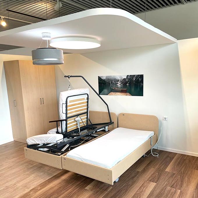 Pflegebett im Haus der Zukunft
