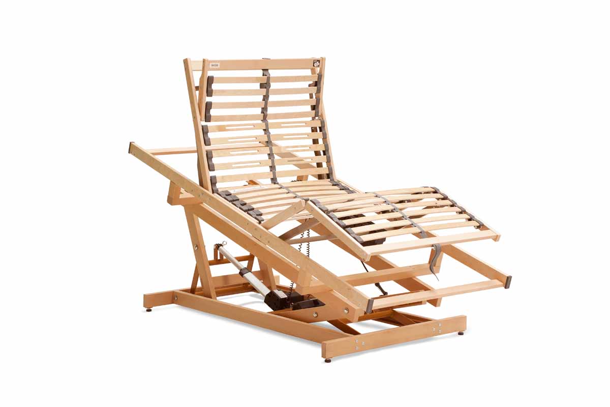Holzlattenrost in Sitz- und Komfortposition